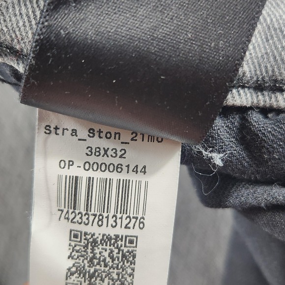 Mott & Bow Jeans Mens 38x32 Stone Gray Straight Leg Stretch Denim Casual - Picture 15 of 15